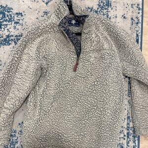 Cozy Sherpa Zip-Up Sweater - Gray